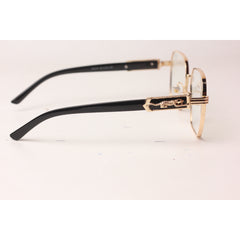 Cartier - Black- Golden  - Metal - Square - Optics - Eyewear