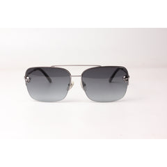 Cartier - ESW 00095 - Gunmetal - Black Gradient - Metal - Half Rim - Sqaure - Premium Sunglasses - Eyewear