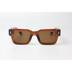 XSHADES - Angus - 7102 - Transparent Brown - Acetate - Square - Sunglasses - Eyewear