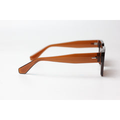 XSHADES - Angus - 7102 - Transparent Brown - Acetate - Square - Sunglasses - Eyewear