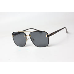 Maybach - 5700 - Black - Gray Wooden Texture - Lightweight - Metal - Square - Sunglasses - Eyewear