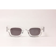 XSHADES - Rapperz - 7100 - شفاف أبيض - أسود - أسيتات - مربع - نظارات شمسية - نظارات طبية 