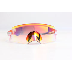 Sportix - Red - Orange Mercury -  White - TR - Light Weight - Sports - Curved - Rectangle - Sunglasses - Eyewear