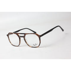 Ray Ban - CUTLER - 6492 - Marble Brown - Acetate - Hexagonal - Round - Optics - Eyewear