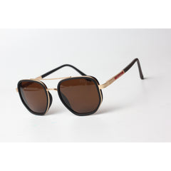 Prada - 5222 - Brown - Golden - Metal - Acetate - Round - Sunglasses - Eyewear