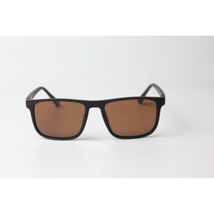 OGA - 465 - Matt Brown - Orange - Polarized - Light Weight - Curved - Acetate - Rectangle - Sunglasses - Eyewear