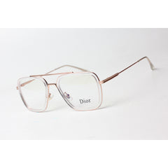 Iron Man - 9000 - Dior - Transparent - Golden - Metal - Acetate - Flight - Blue Cut - Square - Eyewear