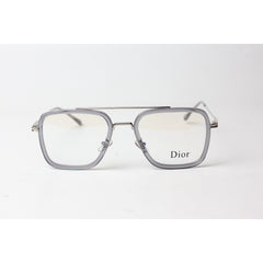 Iron Man - 9000 - Dior - Transparent - Grey - Silver - Metal - Acetate - Flight - Blue Cut - Square - Eyewear