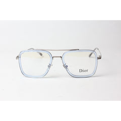 Iron Man - 9000 - Dior - Transparent - Blue - Silver - Metal - Acetate - Flight - Blue Cut - Square - Eyewear