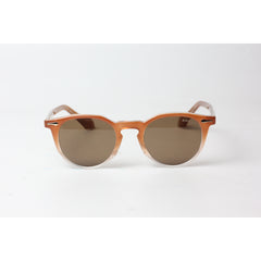 Moscot - MILTZEN - Brown - White - Polarized - Acetate - Round - Premium Sunglasses - Eyewear