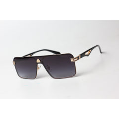 Maybach - 5455 - Golden - Black Gradient - Metal - Acetate - Rectangle - Sunglasses - Eyewear