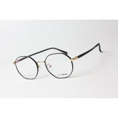 Boxidun - 1519 - Metal - Black - Golden - Retro - Hexagon - Round - Optics - Eyewear