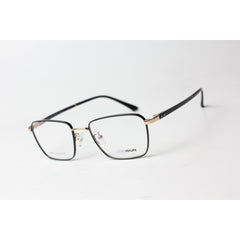 Boxidun -1516 - Metal - Black - Golden - Retro - Rectangle - Optics - Eyewear