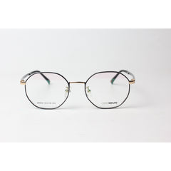 Boxidun - 1519 - Metal - Black - Golden - Retro - Hexagon - Round - Optics - Eyewear