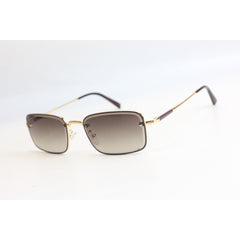 Sleeks - B255 - Golden - Brown Gradient - Slim - Metal - Rectangle - Sunglasses - Eyewear