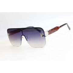 Louis Vuitton – Black Gradient - Blue Shade - Metal - Square- Sunglasses - Eyewear