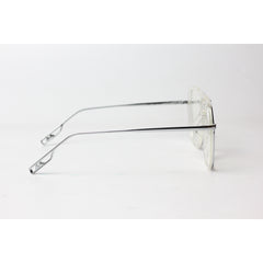 Dior - 650 - Oversize - Transparent - Silver - Metal - Round - Square - Optics - Eyewear