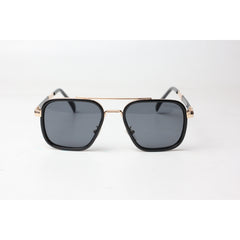 Maybach - 9050 - Golden - Black - Metal - Acetate - Square - Sunglasses - Eyewear