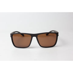 OGA - 468 - Matt Brown - Orange - Polarized - Light Weight - Curved - Acetate - Rectangle - Sunglasses - Eyewear