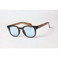 Moscot - 1502 - Brown - Blue - Acetate - Round - Sunglasses - Eyewear