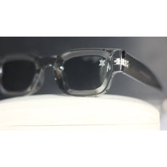 XSHADES - Rapperz - 7100 - رمادي شفاف - مستقطب - أسيتات - مربع - نظارات شمسية - نظارات طبية 